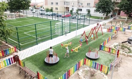Vești bune pentru părinți și copii. S-a mai făcut un parc cu locuri de joacă și teren de sport. În Năvodari…