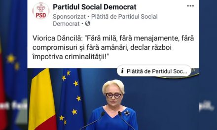Reclamă pe Facebook plătită de PSD cu declarația făcută de Dăncilă în cazul de la Caracal