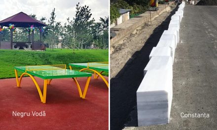 La Negru Vodă, primarul a construit un parc nou, de 15.000 mp. La Constanța, se pun borduri din marmură