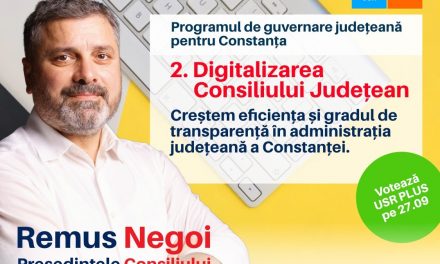 Remus Negoi, candidat USR PLUS: „Ne dorim un Consiliu Județean deschis către oameni și transparent”
