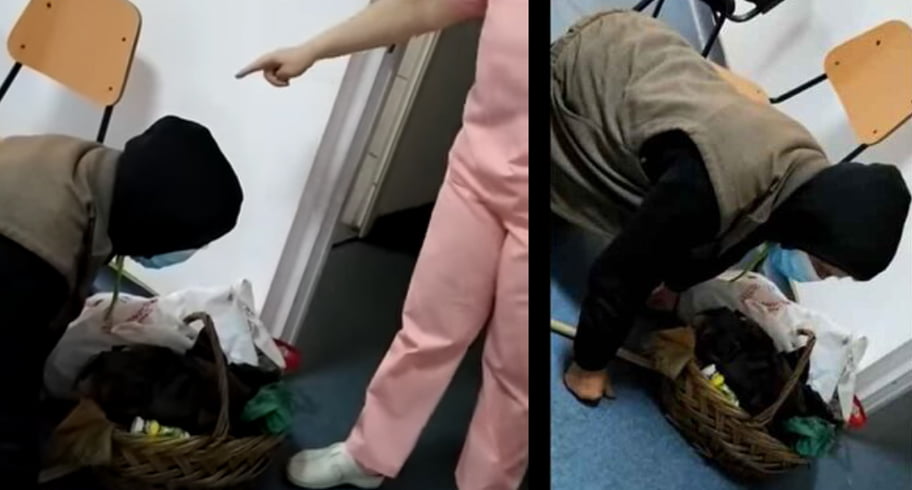 VIDEO. Medic și asistentă, amendați după ce au lăsat un bărân să agonizeze pe holul unui spital