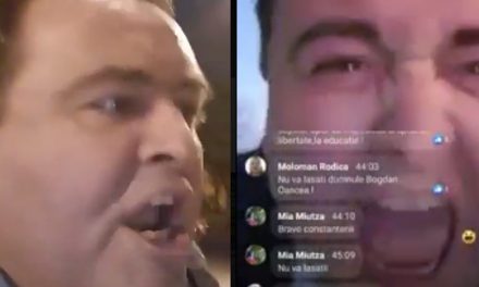 VIDEO. Lacrimi și jale. A scandat isteric „AUR!“, apoi a acuzat de trădare partidul și România TV, spunând că este abuzat