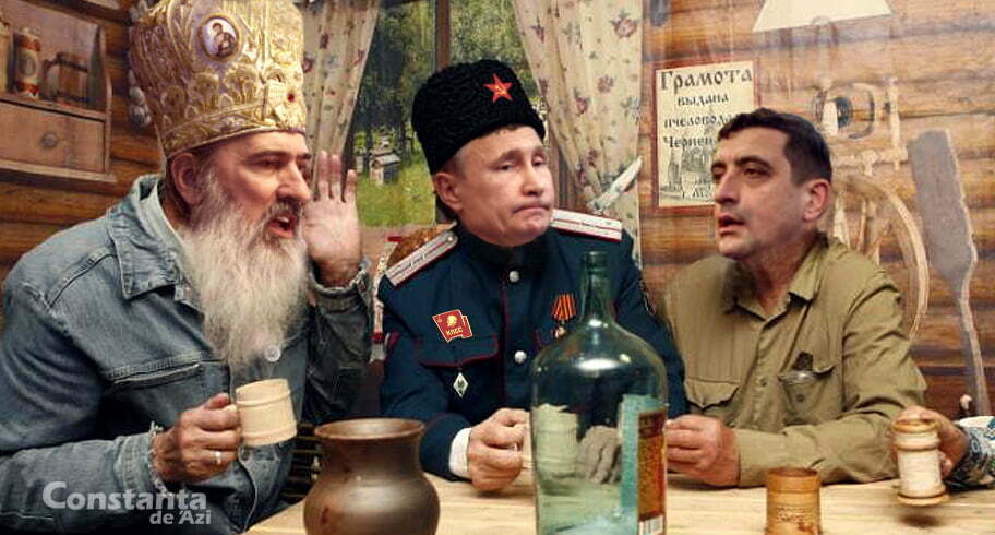 Cică Putin, Simion şi Teodosie intră într-o cârciumă…